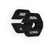 Rival Strength Micro Add-On Plates | Fractional Incremental Weight Plates for Barbell, Dumbbell, Kettlebell | 0.5KG 1KG 2.5KG (0.5KG Pair (1KG Total))
