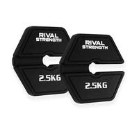 Rival Strength Micro Add-On Plates | Fractional Incremental Weight Plates for Barbell, Dumbbell, Kettlebell | 0.5KG 1KG 2.5KG (2.5KG Pair (5KG Total))