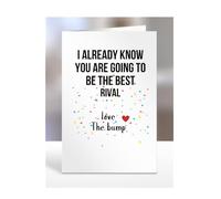 Rival to be card, Love You, Fathers, Mothers Day from The Bump, Already Know You Are Best, Funny Gifts, Present for Christmas, A5-237_174