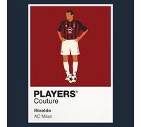 Rivaldo AC Milan Icon Frame Men's Hoodie - Black / 2XL