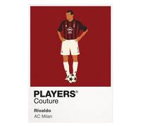 Rivaldo AC Milan Icon Frame Men's T-Shirt - Navy / 2XL