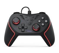 RivalPlay PC Controller Wired Game Controller for PC, Windows 11, 10, 7 & 8 with Paddles, 3-Level Vibration, Mappable Buttons & Textured Grips Black