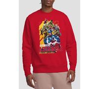 Rivals Avengers Assemble Group Sweatshirt, Red Marvel Red S