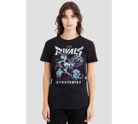 Marvel Women's Rivals Strategist Trend Ladies T Shirt, Black, M