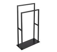 Rivaltana Towel and Clothes Rack Freestanding for Bathroom and Living Rooms Stainless Steel Matt Black