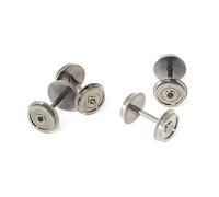 Rivarossi AC wheel sets (4 pcs.), axle length: 25,20 mm, wheel diameter: 10,27 mm, e.g. fits for many wagons with type Y25 bogies, Jouef, Electrotren Railway - Accessories