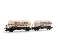 Rivarossi DB Rommenholler Kohlensaure Gas Tank Wagon Set (2) IV HR6644 HO Gauge