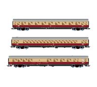 Rivarossi HR4373 DB, 3-unit pack TEE Bavaria (Apmz, Avmz + ARDm), red/beige livery, ep. IV Passenger Coaches