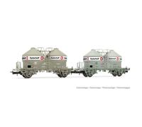 Rivarossi DB Ucs Silo Wagon Dyckerhoff Grey Set (2) IV HR6591 HO Gauge