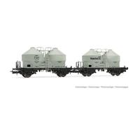 Rivarossi DB Ucs Silo Wagon Hochst Grey Set (2) IV HR6574 HO Gauge