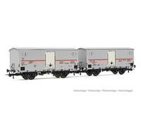 Rivarossi HR6604 FS 2-unit pack refrigerated wagons Ifms 2-axles without bra Rolling Stock - Wagons