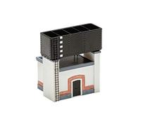 RIVAROSSI HC8060 Water Tank with Small Depot Below Resin Building, Black/Grey/White