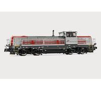 Rivarossi HR2900 Mercitalia Rail Effishunter 1000 silver livery with red stri Loco - Diesel