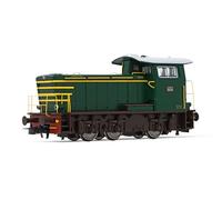 Rivarossi HR2931 FS, diesel shunting locomotive class 245, green with yellow stripes, without side handrails, ep. IV Loco - Diesel