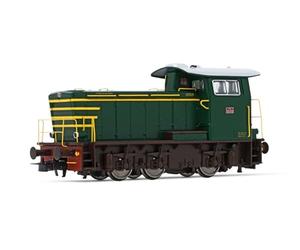 Rivarossi HR2931 FS, diesel shunting locomotive class 245, green with yellow stripes, without side handrails, ep. IV Loco - Diesel