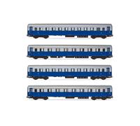 RIVAROSSI HR4324 Set “Train blue” 4 CARRIAGES Type ‘46 livery Blue/celeste FS