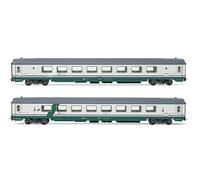 Rivarossi HR4354 FS 2-units pack Gran Confort 1985 open space A normal AH model RailwayRolling Stock - Coaches