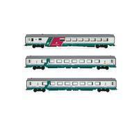 Rivarossi HR4359 FS 3-unit pack IC 507 530 Sila Torino-Reggio C 2x Gran Rolling Stock - Coaches