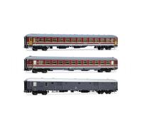 Rivarossi HR4362 Set “Alpen Express” 2 Carriages FS Red Liver + Baggage Car