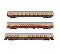 Rivarossi HR4373 DB, 3-unit pack TEE Bavaria (Apmz, Avmz + ARDm), red/beige livery, ep. IV Passenger Coaches