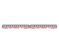 Rivarossi HR4416 DB Nachtzug, 2-unit pack couchettes Bvcmz248, white red/livery, ep. V Rolling Stock - Coaches