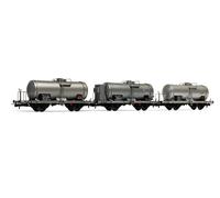 Rivarossi Hr6490 Set 3 Tank Wagons 27m3 2 Axles Vzekk Ex Type Mbe, Fs