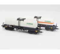 RIVAROSSI HR6513 HO Scale Set Of Two FS Sogetank Tank Cars Era V