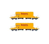 Rivarossi HR6546 NACCO, 2-unit pack Taoos hopper wagons, yellow livery "JOSERA", ep. VI Rolling Stock - Wagons