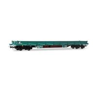 Rivarossi HR6552 FS, 4-axle stake wagon wagon type Res, green livery, empty, ep. VI, Wagon rolling stock