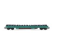 Rivarossi FS Res Bogie Stake Wagon Green w/Wire Coil Load VI HR6553 HO Gauge
