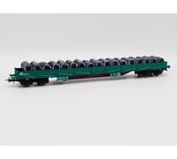 Rivarossi HR6553 HO Scale Flat Car Res FS With Load Of Wire Spools Ep. VI