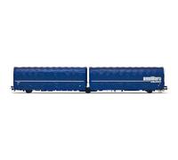 Rivarossi HR6600 FS 3-axle articulated tarpaulin wagon type Lails 23 83 420 7 850-4 AUSILIARE MILANO ep IV-V Rolling Stock - Wagons