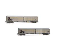 Rivarossi HR6650 Sbb 2-unit Pack 4-axle Sliding-wall Wagon Gauge 1:87 Scale