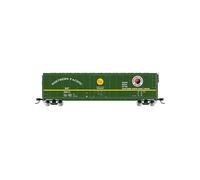 Rivarossi HR6665A Northern Pacific Plug Door boxcar Green Livery Without roof Walkway 98111 Rolling Stock - Wagon