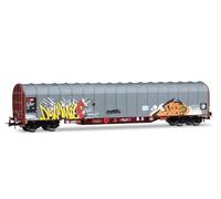 Rivarossi HR6681 SBB, 4-axle tarpaulin wagon Rils type, with graffiti, ep. V Rolling Stock - Wagons