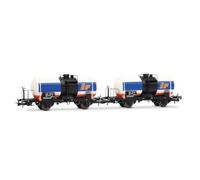 Rivarossi HR6709 FS, 2-unit pack 2-axle tank wagons "IP", big tank, without brakeman's cab, ep. IV Railway Wagons