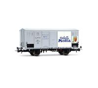 Rivarossi HR6711 FS, 2-axle refrigerated wagon Hgb, metallic body, silver "Gelati Motta", ep. III Railway Wagons