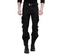 Rivccku Men's Tactical Casual Camouflage Multi-Pocket Cargo Pants Trousers
