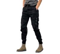 Rivccku Men's Tactical Casual Camouflage Multi-Pocket Cargo Pants Trousers Combat Work
