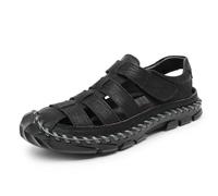 Rivccku Walking Sandals Men's Closed Toe Hiking Sandals Sports Summer Outdoor Athletic Arch Support