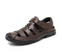 Rivccku Walking Sandals Men's Closed Toe Hiking Sandals Sports Summer Outdoor Athletic Arch Support