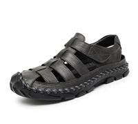 Rivccku Walking Sandals Men's Closed Toe Hiking Sandals Sports Summer Outdoor Athletic Arch Support