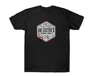 RIVE Hannibal Lecter T Shirt Horror Thriller Funny Sarcastic Birthday Present Black XXL