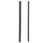 RIVECO 12U Rack Rails 2 PCS, Tapered Holes Horizontal & Vertical Rackmount Rails for Recording & Network Wooden Cabinet Mounting, 3.0 mm Thickness Steel Heavy Duty, Screws Included