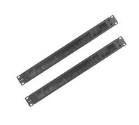 RIVECO 1U Brush Panels for Rack Cable Management, Server Rack Cable Organizer 1U Brush Managers for 19 Inch Network Rack Mount Black 2 PCS