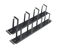 RIVECO 2PCS 1U Cable Management for Rack & Server Cabinet, Network Cord Wire Managing 19” Rack Mount 4 D-Rings Large Capacity