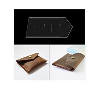 RIVEENY Acrylic Leather Stencils, Acrylic Leather Goods Drawing Templates for Mini Hanging Bags, Purses, Coin Purses, Card Holder Clutch Bag, DIY Reusable Models (Model-A)