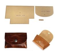 RIVEENY Coin Purse Card Holder Acrylic Template Leather Pattern Acrylic Leather Pattern Leather Templates for Wallet, Transparently