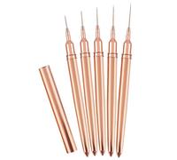 Rivegno in 5 Piece 5/01/13/20/25mm Brush-Signal-Signal Brush Set by Malkunst-Design-Stift for Long Lines Professional Nail