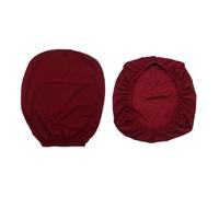 Riven 1 Set Burgundy Split Office Chair Cover Elastic Waffle Knit Fabric Water Resistant Stretch Fit for Desk Chairs